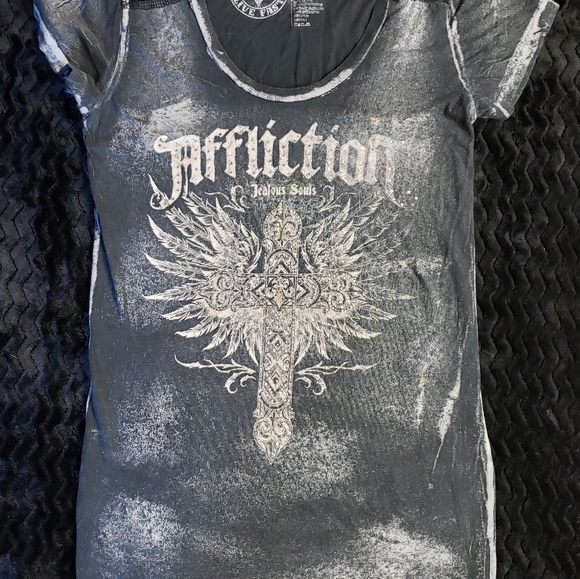 Affliction Tops - Affliction studded shirt, Size Medium